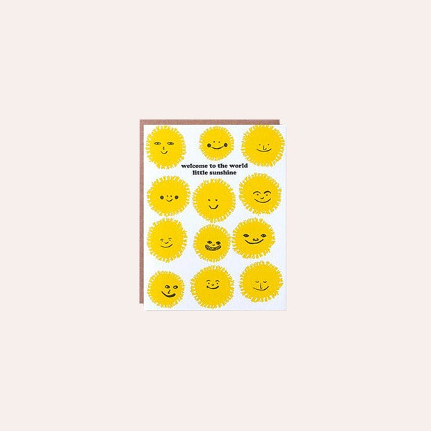 Egg Press - Single Card - Welcome Little Sunshine