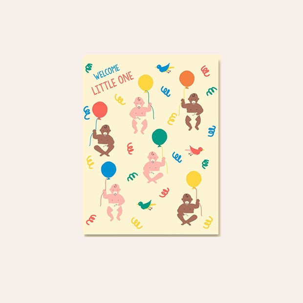 1973 - Emma Cooter Draws - Greeting Card - Floating Babies