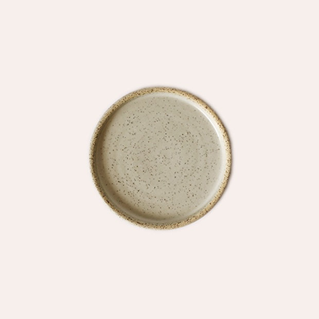 Small Ceramic Plate - Vanilla Bean