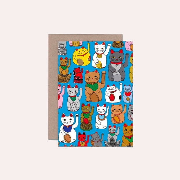 AHD Paper Co - Single Card - Lucky Cats - TI0103