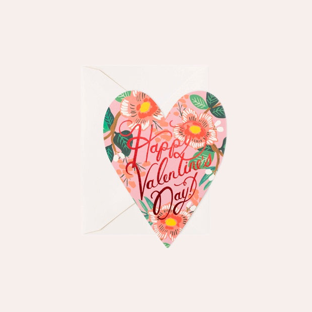 Rifle Paper Co - Single Card - Heart Blossom Valentine