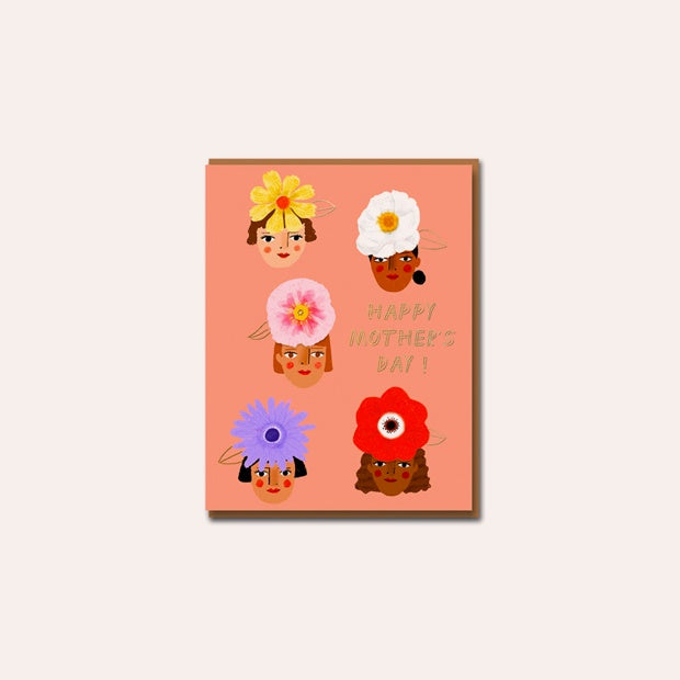 Carolyn Suzuki - Greeting Card - Floral Mamas