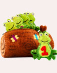 Five Little Speckled Frogs with Log Bag - Finger Puppet Set