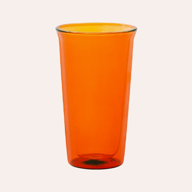 Kinto - Cast Amber Double Wall Beer Glass - 340ml