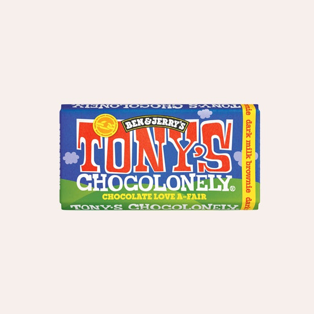 Tony&#39;s Chocolonely  x Ben &amp; Jerry&#39;s -  Dark Milk Chocolate With Brownie Bar