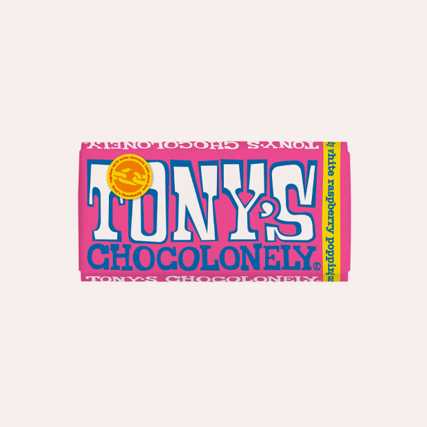 Tony&#39;s Chocolonely - White Raspberry Popping Candy