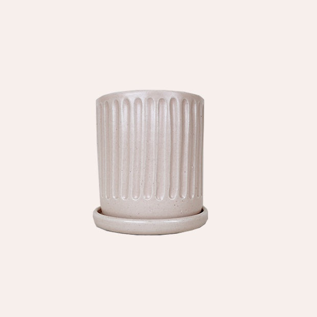 Planter - Small Fluted - Blush