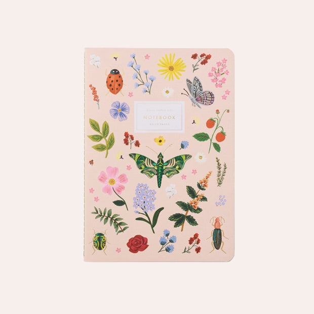 Rifle Paper Co - Pack of 3 Stitched Notebooks - Ruled - Large - Curio