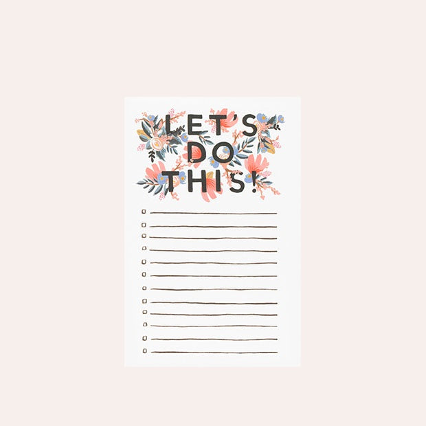 Rifle Paper Co Notepad - Let&#39;s Do This