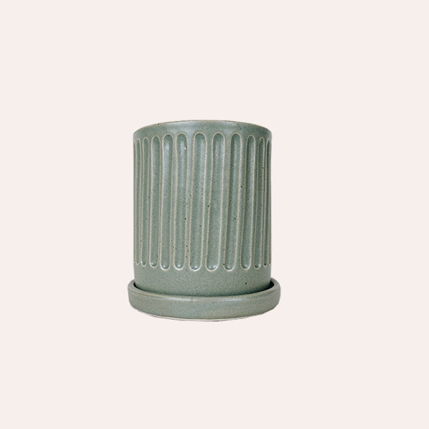 Planter - Small Fluted - Sage