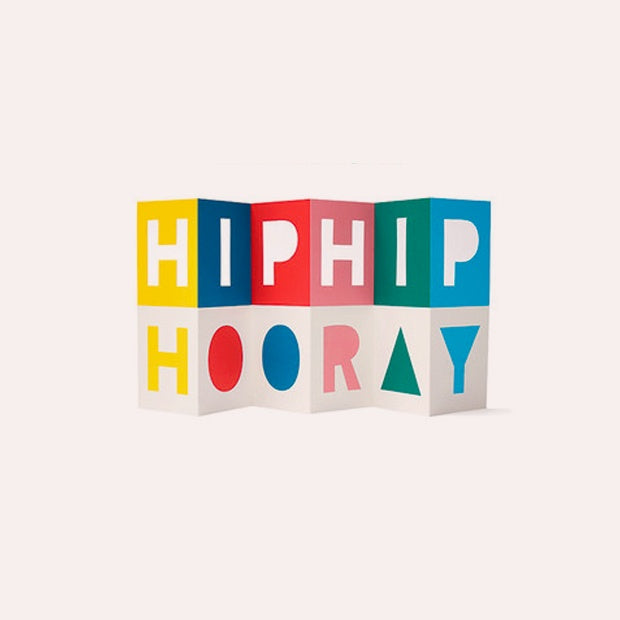 1973 - Cut &amp; Make - Greeting Card - Hip Hip Hooray