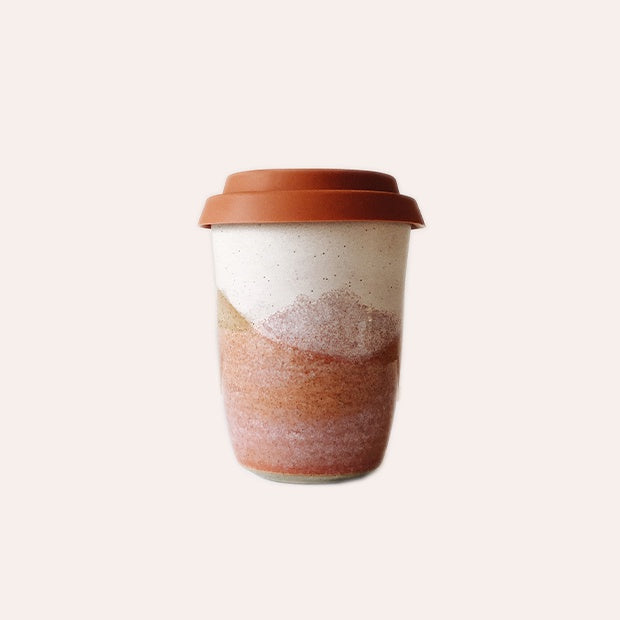 Travel Cup - Pink - Large - Terracotta Lid