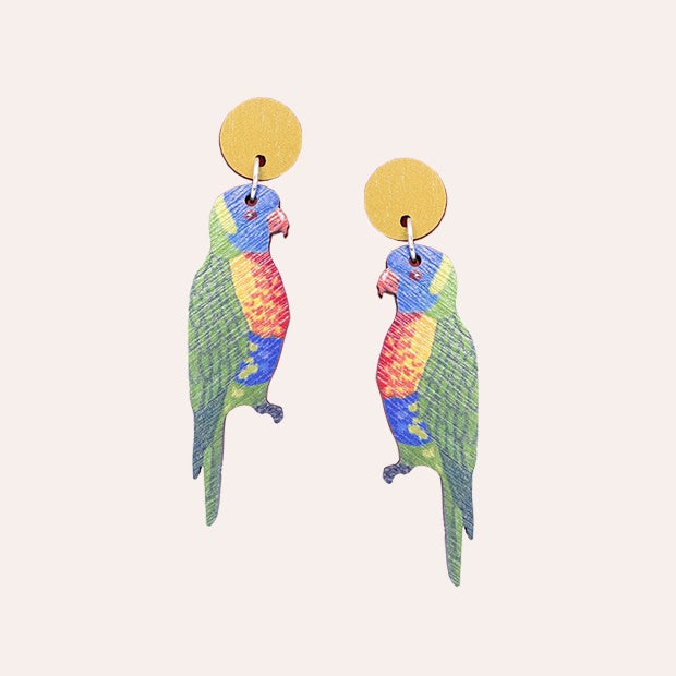 Rainbow Lorikeet Earrings