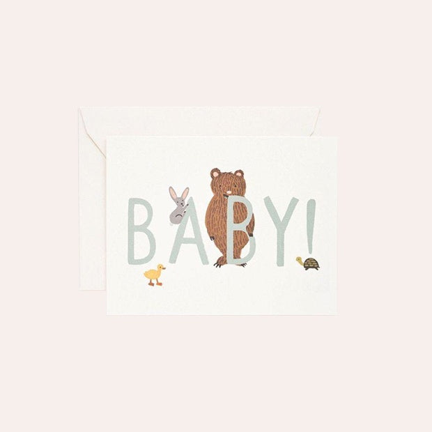 Rifle Paper Co - Single Card - Baby! Mint