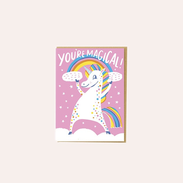 Hello Lucky - Single Card - Magical Unicorn