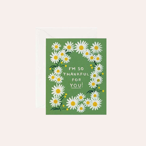 Rifle Paper Co - Single Card - Daisies Thankful For You