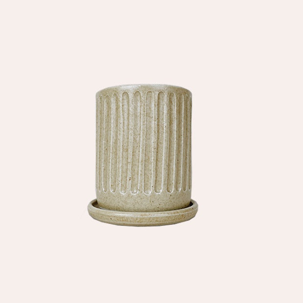 Planter - Small Fluted - Wheat