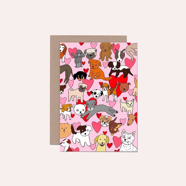 AHD Paper Co - Single Card - I Love Dogs - TI0703