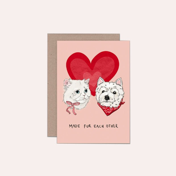 AHD Paper Co - Single Card - Made Fur Each Other - OM0102