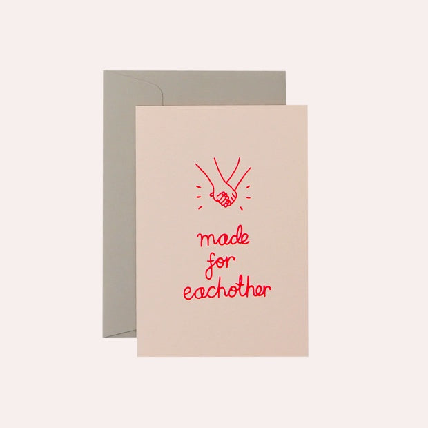 Me &amp; Amber - Made for Each Other - Neon Coral on Blush
