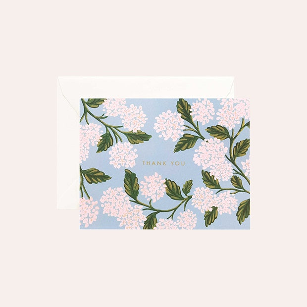 Card - Hydrangea Thank You - Rifle Paper Co