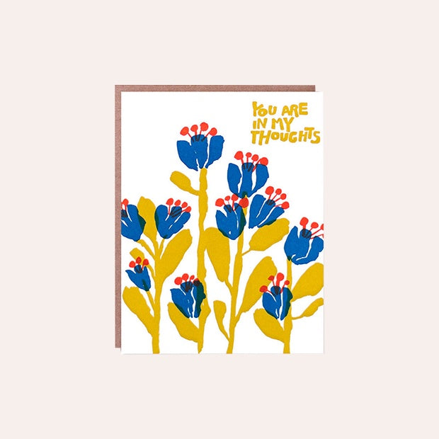 Egg Press - Single Card - In My Thoughts Flowers