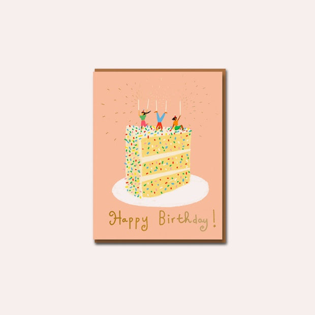 Carolyn Suzuki - Greeting Card - Confetti Cake