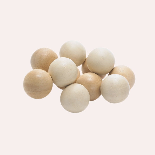 Classic Wooden Baby Beads - Natural