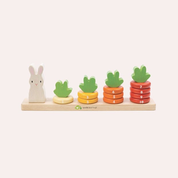 Counting Carrots - Wooden Stacking Toy