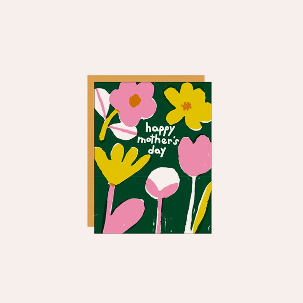 Egg Press - Single Card - Tossed Floral Mother&#39;s Day