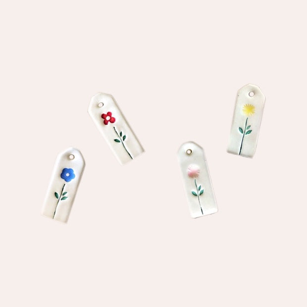 Little Flower - Ceramic Gift Tag
