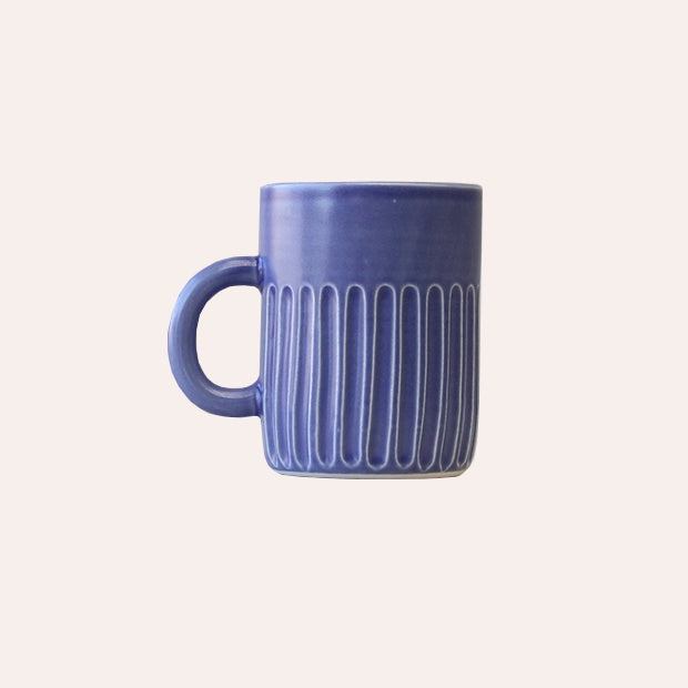 Fluted Mug - Large - Blue