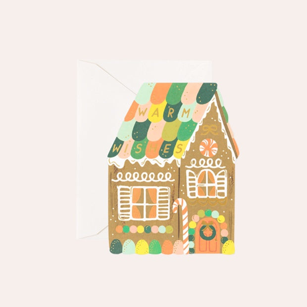 Rifle Paper Co - Single Card - Gingerbread House