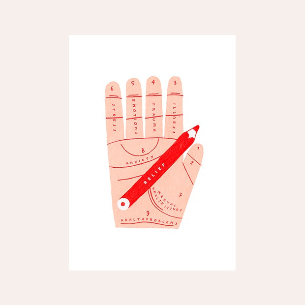 A4 Print - Hand Reading