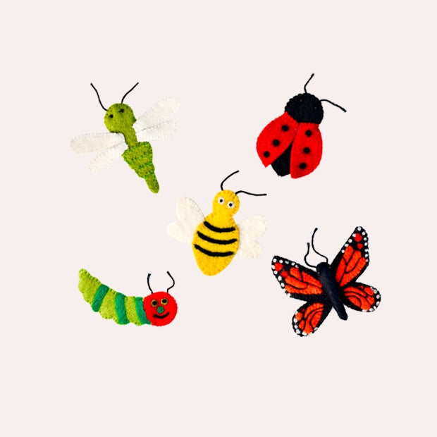 Insects and Bugs - Finger Puppet Set