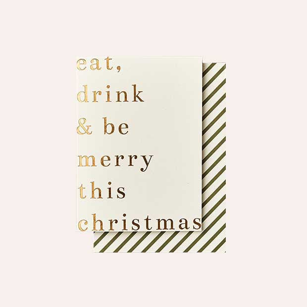 Katie Leamon - Single Card - Eat, Drink &amp; Be Merry