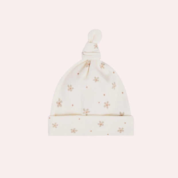 Knotted Baby Hat - Dotty Floral