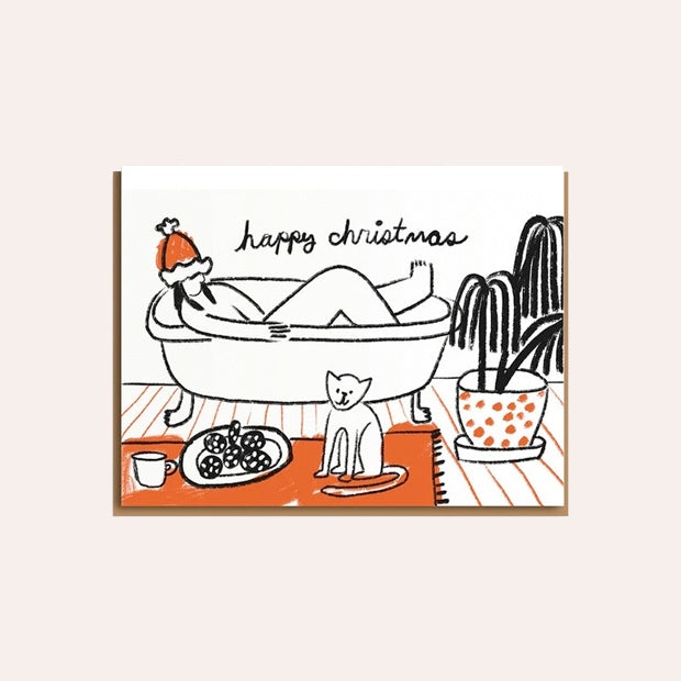 1973 - People I&#39;ve Loved - Greeting Card - Christmas Bath