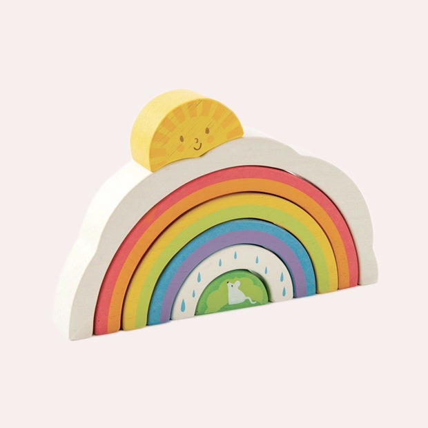 Rainbow Tunnel Wooden Puzzle Toy