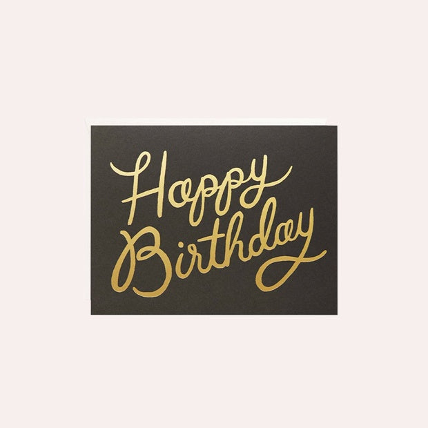Card - Shimmering Happy Birthday - Rifle Paper Co