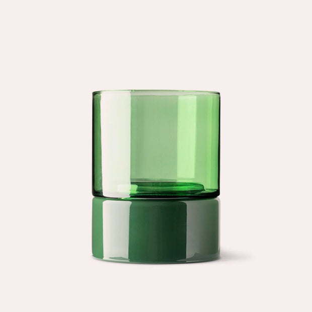 Organic Interior - Glass Flip Planter - Wide - Green/Moss