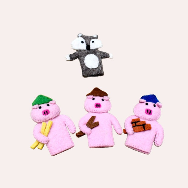 Three Little Pigs - Finger Puppet Set