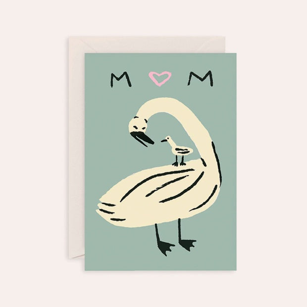 WRAP - Single Card - Mum Swan