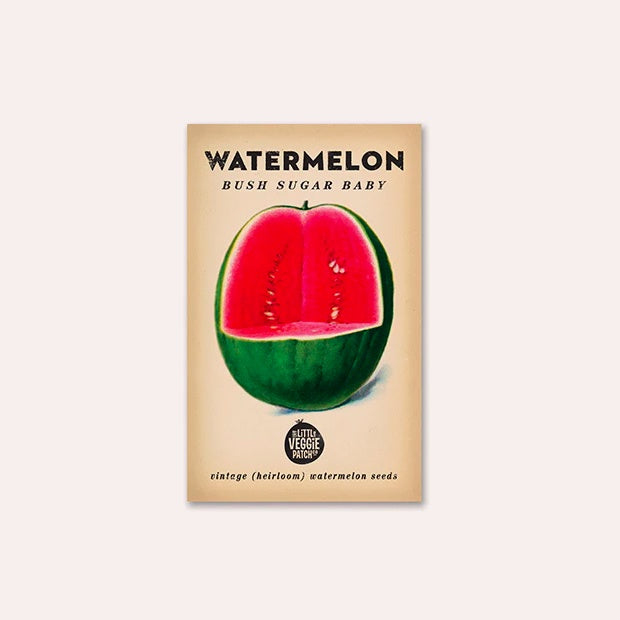 Watermelon &#39;Bush Sugar Baby&#39; Heirloom Seeds