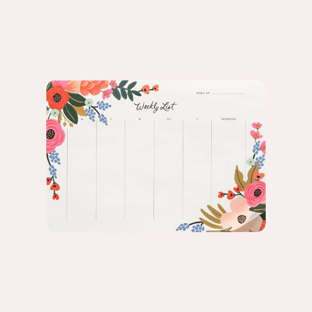 Weekly Deskpad - Lively Floral