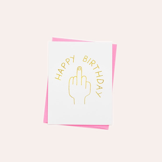 Ashkahn - Single Card - Happy Flip Off Birthday