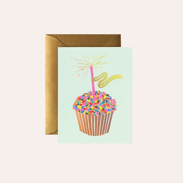 Rifle Paper Co - Single Card - Cupcake Birthday