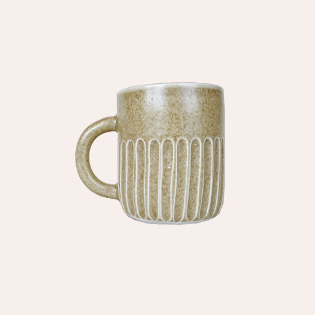 Fluted Mug - Large - Wheat