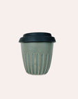 Fluted Travel Cup -Sage with Charcoal Lid