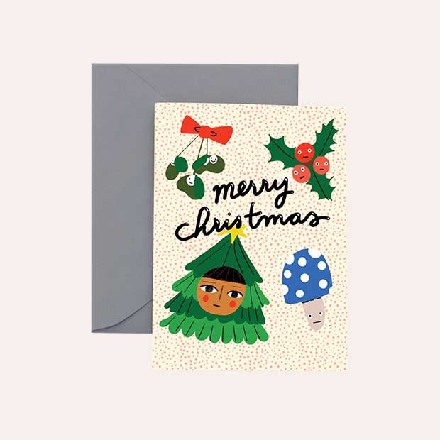 Carolyn Suzuki - Greeting Card - Merry Mugs